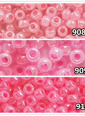 diy手工串珠材料日本进口TOHO东宝米珠 2mm奶油美红粉908/909/910