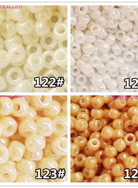 手工串珠材料TOHO东宝米珠2mm油光瓷珠米白米黄122/123/123L/123D