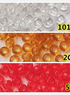手工串珠材料日本进口TOHO东宝米珠2mm透明珠光白红茶色101/2C/5B