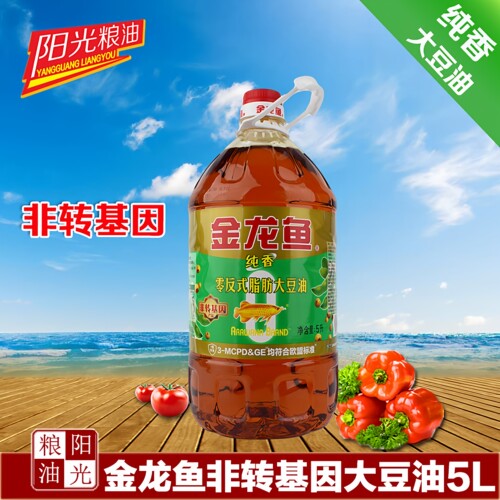 非转基因大豆油金龙鱼5升