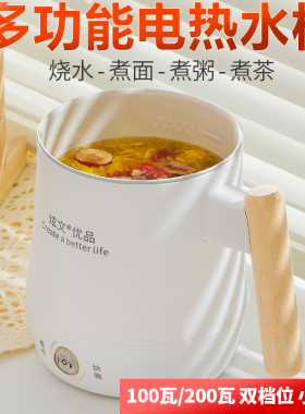 小功率家用养生杯电炖杯办公室煮茶电热水杯煮牛奶中药电加热神器