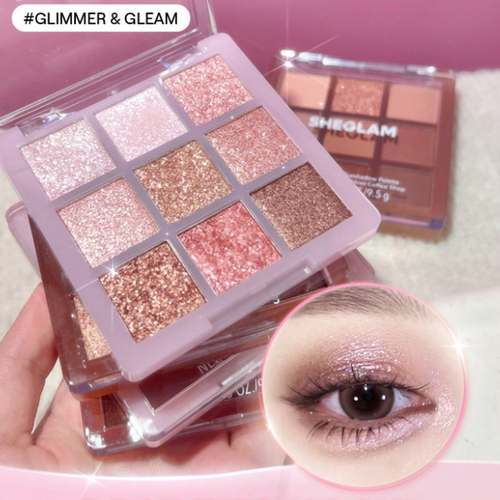 日本采购sheglam9色眼影盘新品