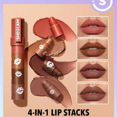 sheglam四个颜色叠加口红4.5g