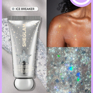 日本采购sheglam身体亮片高光派对身部亮肤霜闪亮凝胶不粘腻35g