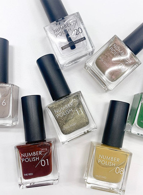 日本DUP指甲油NUMBER POLISH系列 亮油底油春夏新色28/16/12