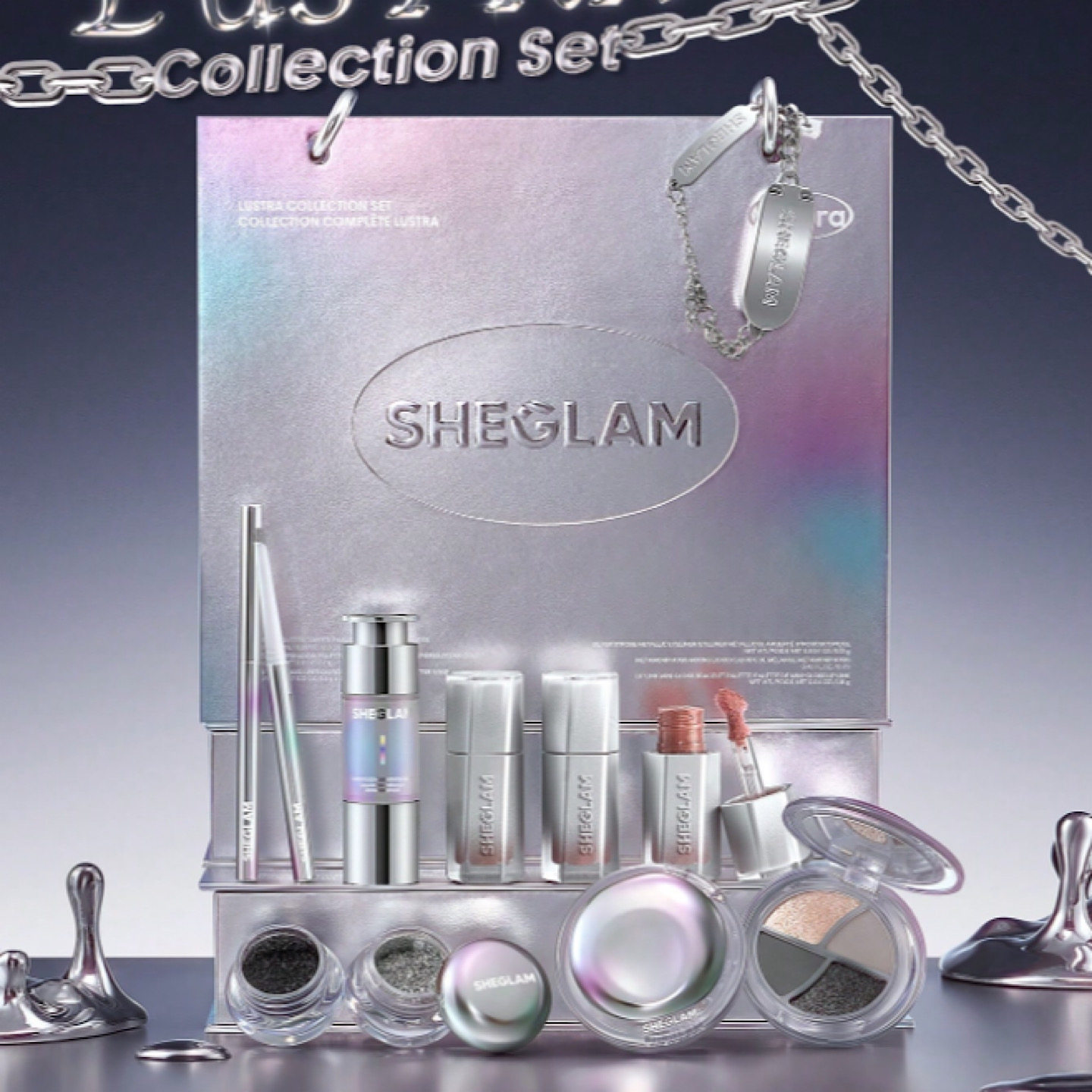 日本采购sheglam赛博朋克lustra系列套装眼影调和液眼线唇釉闪粉,彩妆/香水/美妆工具,眼影,淘宝优惠券,粉丝福利购,淘宝优惠卷
