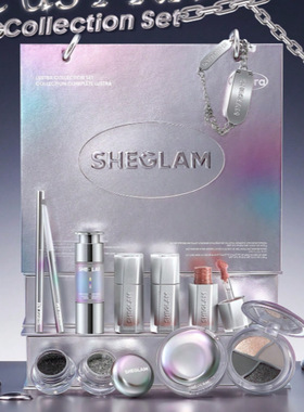日本采购sheglam赛博朋克lustra系列套装眼影调和液眼线唇釉闪粉