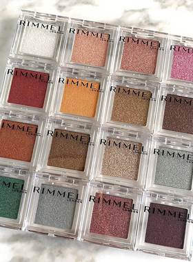 日本芮谜rimmel眼影单色珠光细闪光泽细腻显色自然清透人气色p014