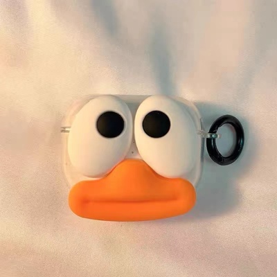 搞怪香肠嘴鸭子适用QCYT13蓝牙无线耳机qcyt13保护套防摔软壳萌系