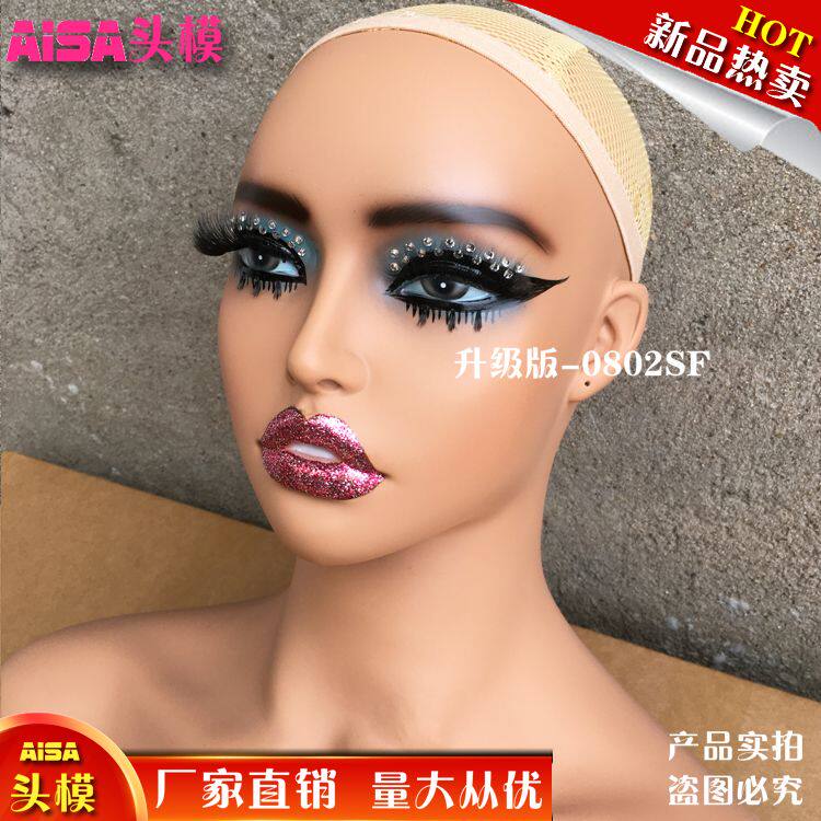 新款非洲欧美双肩头模拍照展示假发半身模特头假人模型头支架