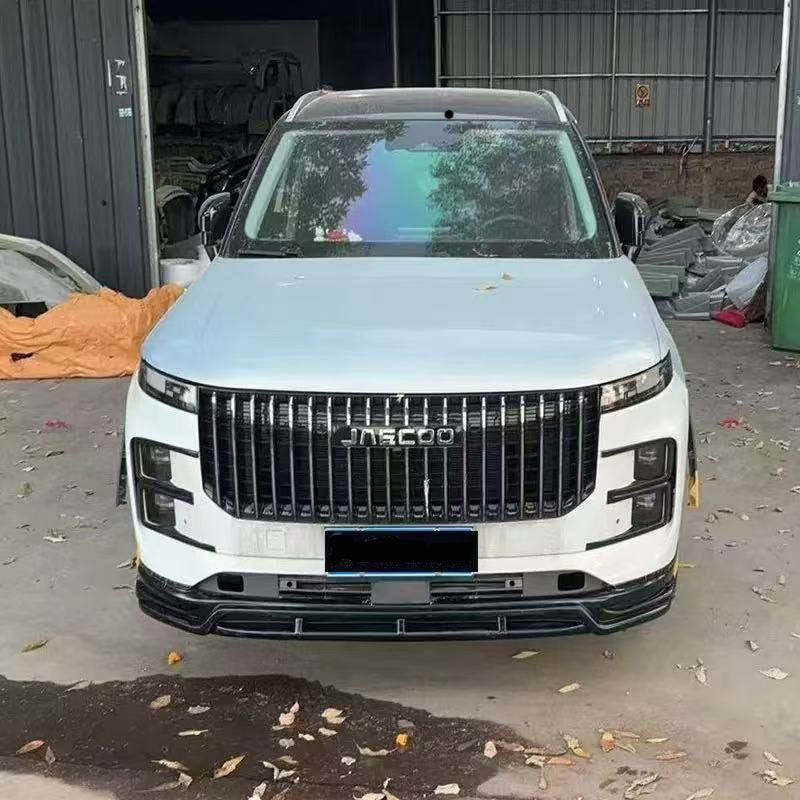 奇瑞探索06JaecooJ7改装款前唇侧裙排气后唇尾翼小包围机盖碳纤材