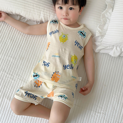 纯棉会呼吸家居服夏季薄款睡衣