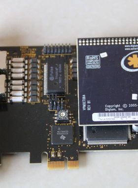 DIGIUM Asterisk PCI-E  TE220 数字中继卡 语音卡