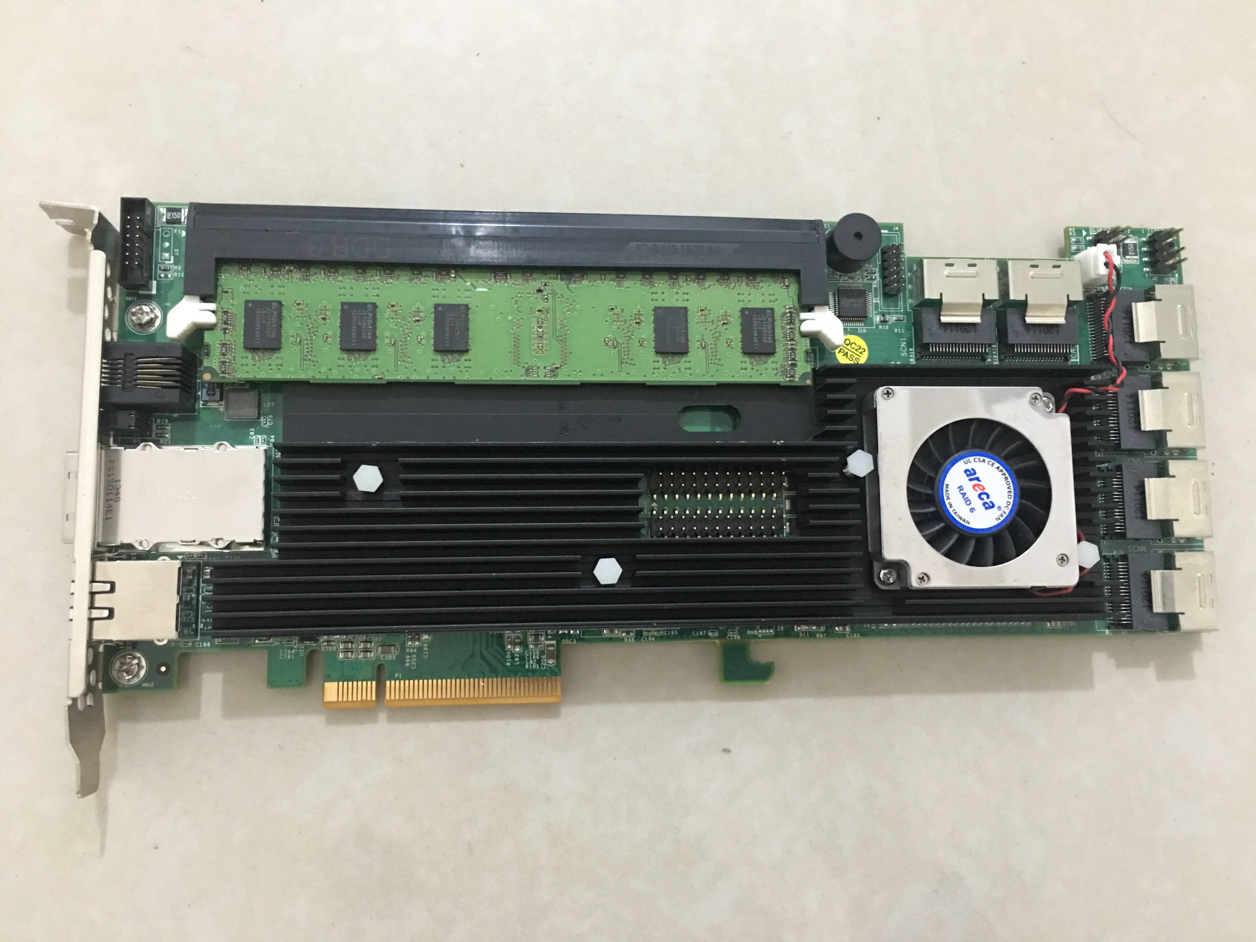 原装 areca  ARC1882IX-24 PCIe x8 SAS RAID 卡