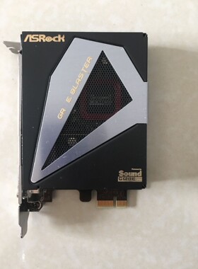 华擎游戏声卡 ASROCK Game Blaster游霸卡 PCI-E声卡 带网卡口