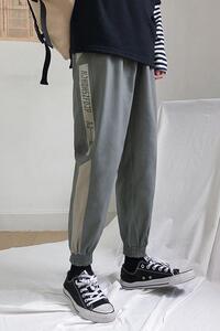 2023春款港风束脚裤男INS潮流青春潮男休闲裤束脚工装裤K0707-P45图片
