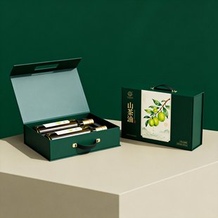 山茶油包装礼盒定制香油花生油菜籽油核桃油橄榄油高档包装盒印刷