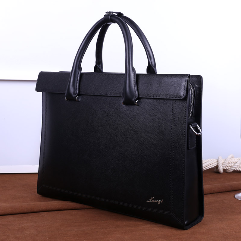 兰琦高档男式商务手提包律师办公用电脑包黑色西装正装包真皮,箱包皮具/热销女包/男包,男士包袋,淘宝优惠券,粉丝福利购,淘宝优惠卷