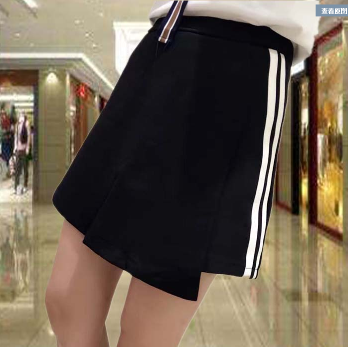 2021春夏韓版女大碼運動風防走光短裙胖m休閑A字裙半身裙側邊條紋在類目 女裝/女士精品, 半身裙中 - 來自Buy2taobao.com提供專業的淘寶代購服務