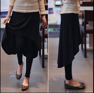 Four seasons new pattern Large personality Show thin pure cotton Irregular stitching False two Primer Culottesin the Women's clothing/Boutique , Pants , Leggings  category - from Buy2taobao.com to provide professional Taobao agent buy service