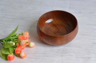 包邮整木日式汤碗大号泡面碗沙拉冷面碗木碗零食粥碗味碟骨碟盘子