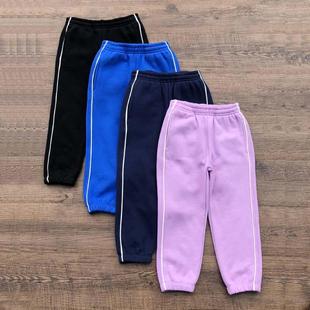出口澳洲S家男女童秋冬加绒保暖长裤子外贸原单小中童儿童运动裤