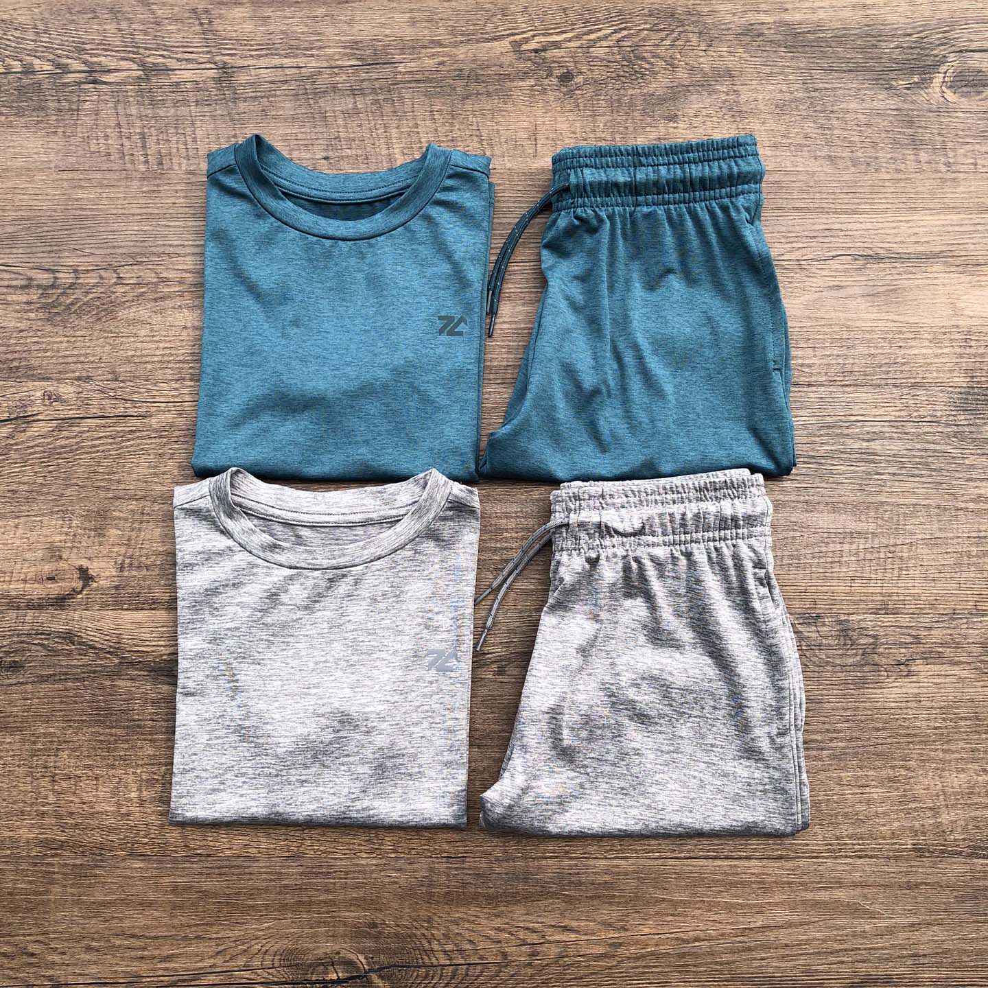 出口欧美男童夏季运动短袖T恤衫/短裤外贸原单中小童儿童速干套装