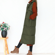 复古马甲棉衣外套女装冬季中长款加厚百搭面包服背心马夹宽松坎肩