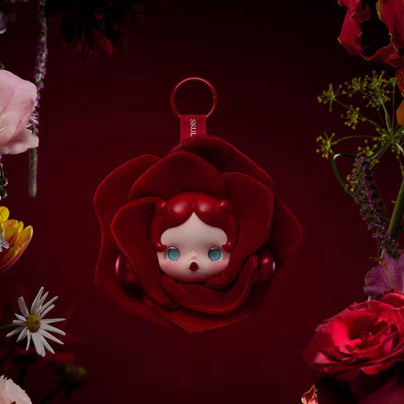 POPMART泡泡玛特SKULLPANDA花的四幕戏系列耳机包女生生日 礼物