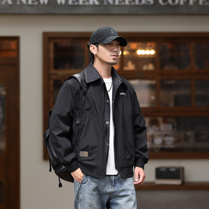 春秋假两件牛仔拼接夹克外套男（加棉款2297-P130）2397-P115图片