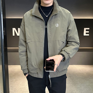 秋冬加厚双面穿颗粒绒立领夹克外套男JK6626-P125图片