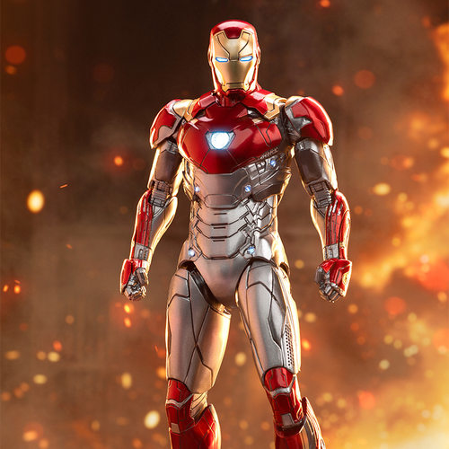 新品 中动玩具漫威正版授权MK47钢铁侠 手办摆件关节可动男孩礼物
