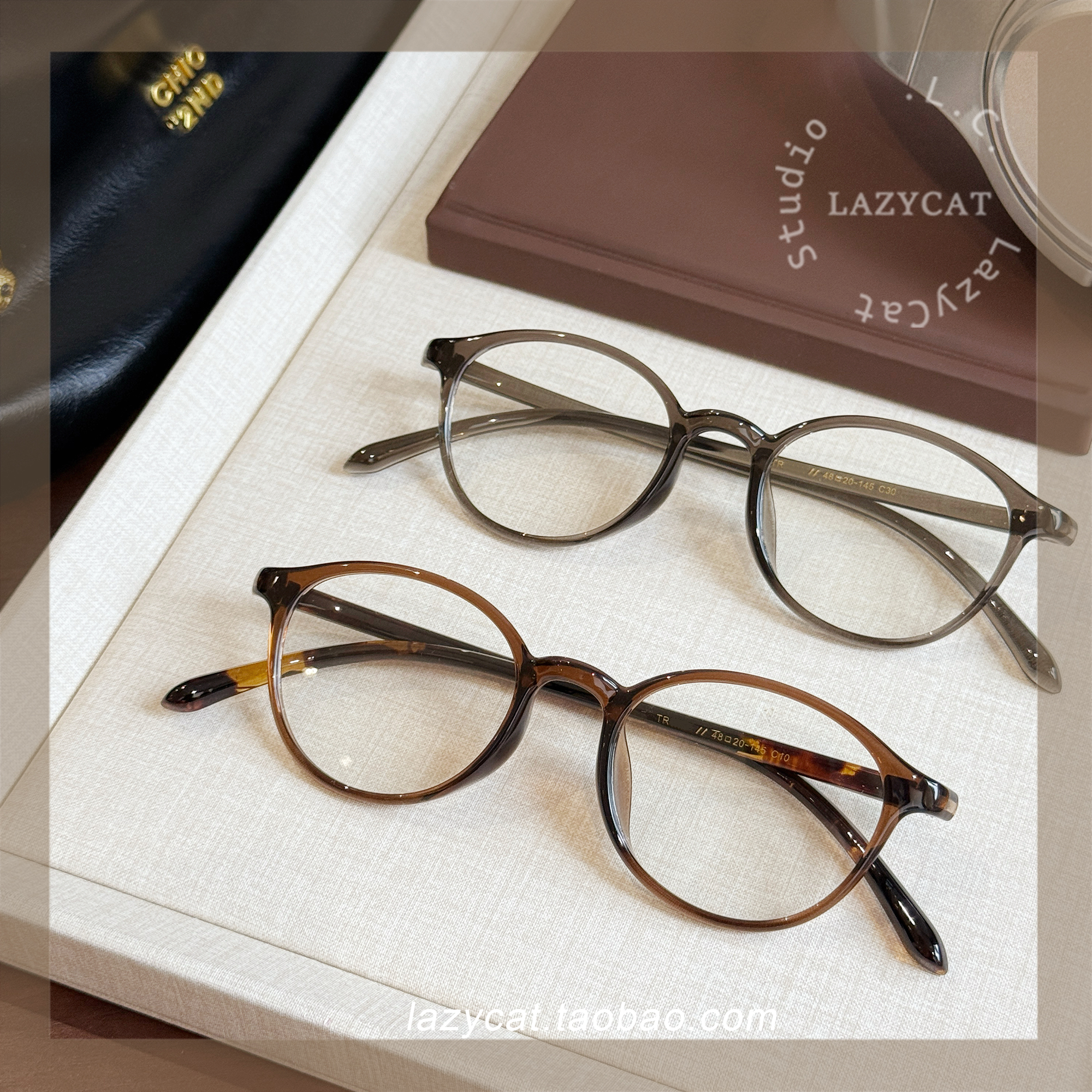 超轻9g小框适合小脸椭圆眼镜框女