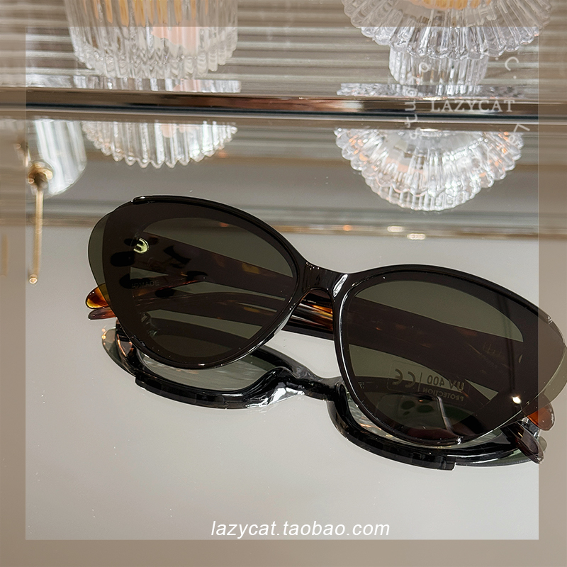 猫眼偏光墨镜女大框显脸小高级感