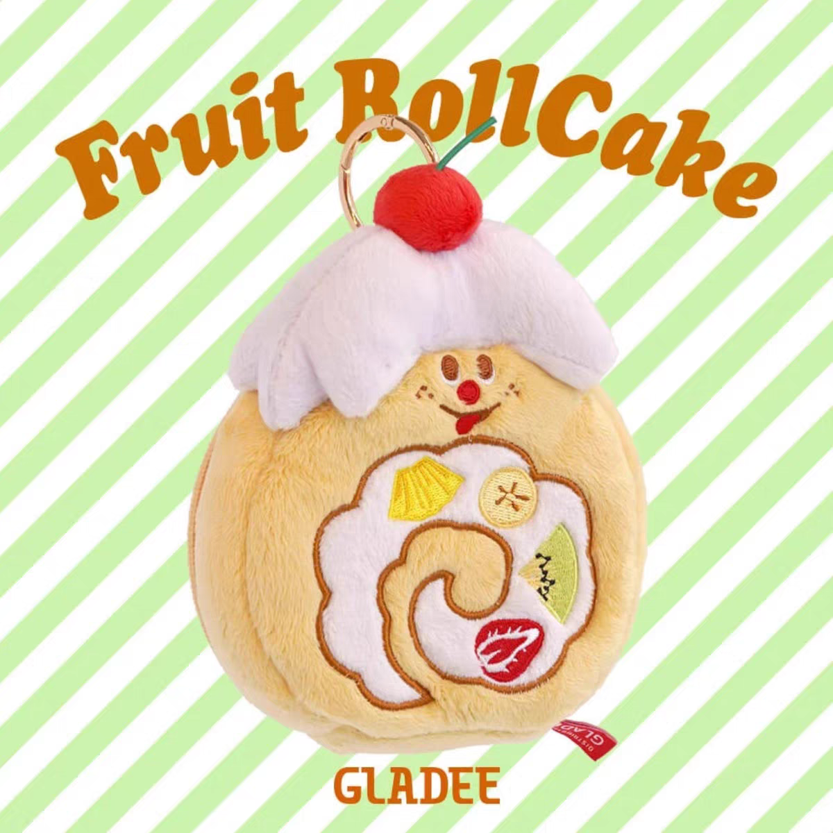 GLADEE毛绒卡包可伸缩挂件包