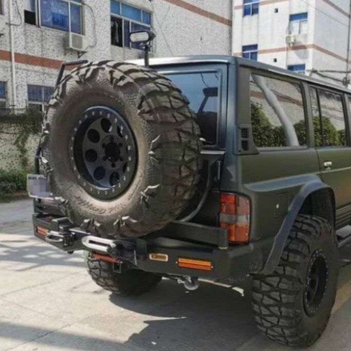 适用于途乐y60越野改装保险杠防撞杠防护杠可安装绞盘后杠