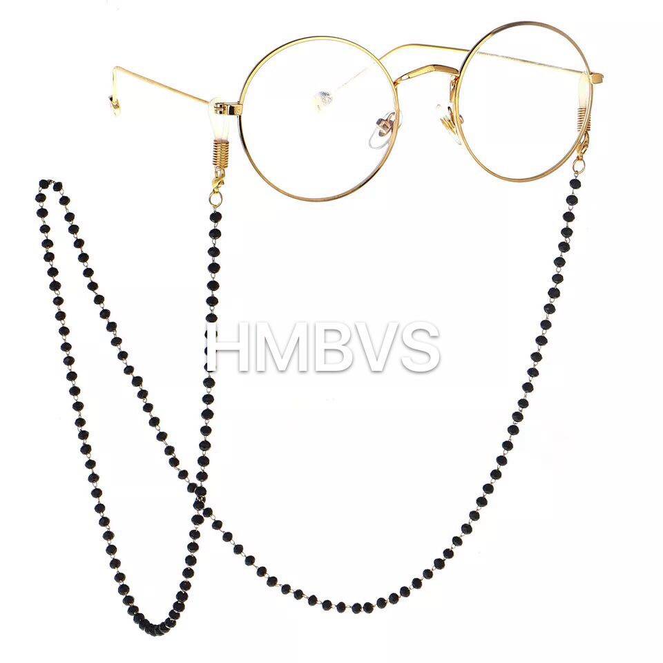 HMBVS热款 时尚简约 全手工黑色水晶眼镜鏈 眼镜链女挂脖不褐色,饰品/流行首饰/时尚饰品新,链条,淘宝优惠券,粉丝福利购,淘宝优惠卷