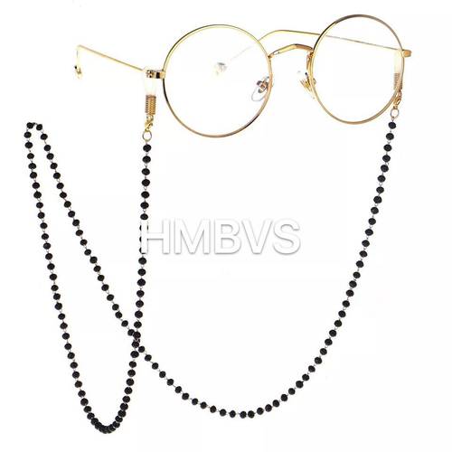 hmbvs热款全手工水晶褐色眼镜链