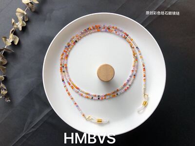 香槟色原创2mm切面小珠子太阳镜