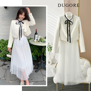 韩剧夏娃徐睿知同款小香风毛呢外套女名媛气质短款高级感上衣套装