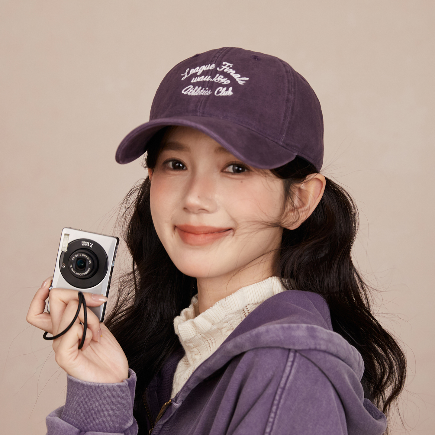 林小橘韩系百搭纯棉软顶棒球帽