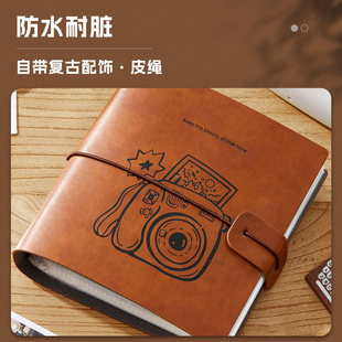 拍立得相册两宫格3寸4寸5寸6寸7寸相册富士相纸专用明星照片收纳