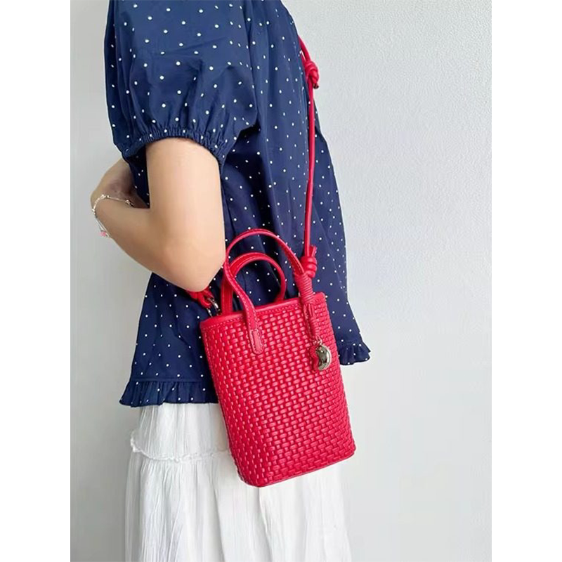 阳光云朵托特包包女2026新款夏天编织手机包时尚手提单肩斜挎小包