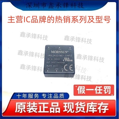 不忘初心 原装正品 URB2405YMD-20WR3 封装DIP 隔离电源模块
