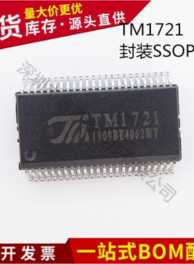 不忘初心 原装正品 TM1721 封装SSOP-48 LCD驱动控制芯片IC