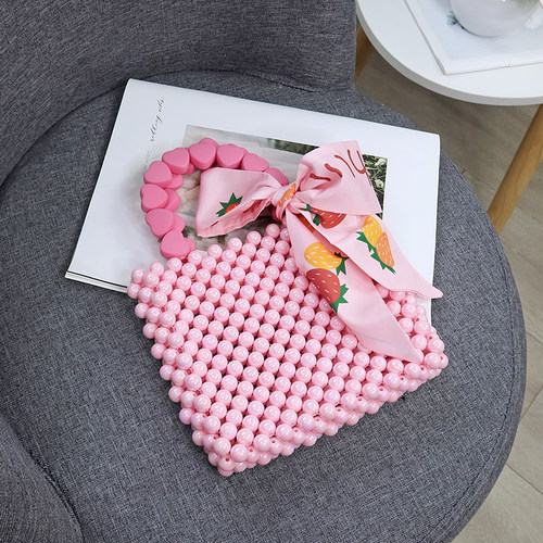 串珠成品diy女包糖果清新色手