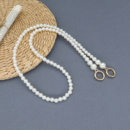 珍珠链条替换手工包带配件编织包毛线包搭配装 饰单肩包斜跨包链子