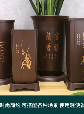 PP树脂兰花盆加厚材质清仓特价盆