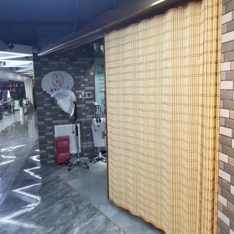 店面竹帘门推拉门商场移门隔断