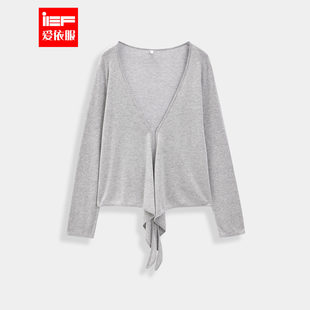 IEF/爱依服2026春夏新款法式简约成熟通勤百搭宽松毛织外皮披